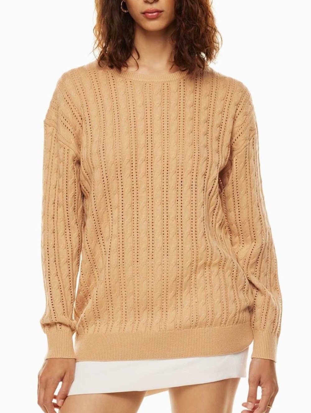 Aritzia Merino wool and cotton crew-neck sweater - Size Small